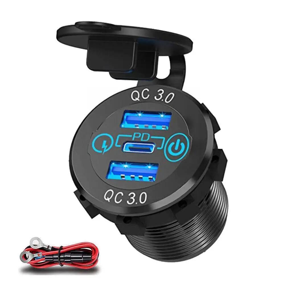 USB C    , PD3.0, 2 Ʈ ġ, QC3.0,  ,  D9N8, 12V, 24V, 60W